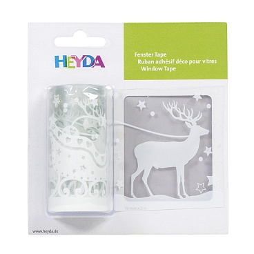 Наклейка декоративная для гладкой поверхности Brunnen Heyda, многоразовая, 2 м х 76 мм Новогодняя повозка - 3